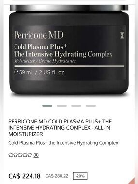 Perricone MD Cold Plasma Plus+ Intensive Hydrating Complex - 59 ml
